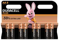 Duracell Plus Power Type AA alkaline batterijen, 8-pack