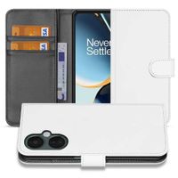 Book Case Hoesje voor de OnePlus Nord CE 3 Lite Wit met Pasjeshouder - thumbnail