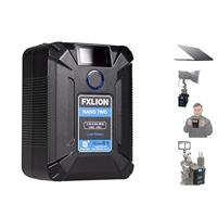 Fxlion Nano Two 98 WH Tiny V-Mount/V-Lock-batterij met Type-C, D-tap, USB A, Micro USB, voor camera's, camcorders, grote LED-lampen, monitoren, MacBook en smartphone