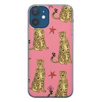 iPhone 12 siliconen hoesje - The pink leopard