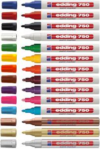 Edding 750 paint marker 4-750001 Lakmarker Zwart 2 mm, 4 mm