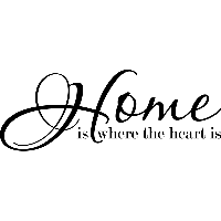 Home is where - Muursticker