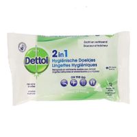 Dettol 2in1 Hygienische Doekjes 12 - thumbnail