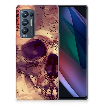 Silicone Back Case OPPO Find X3 Neo Skullhead Silicone Back Case OPPO Find X3 Neo Skullhead