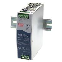 Mean Well SDR-120-24 DIN-rail netvoeding 24 V/DC 5 A 120 W Aantal uitgangen: 1 x Inhoud: 1 stuk(s)