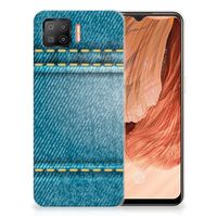 OPPO A73 4G Silicone Back Cover Jeans - thumbnail