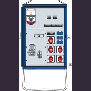 AS Schwabe V-E 1 55 kVA Bouwstroomverdeler 61841 400 V 80 A