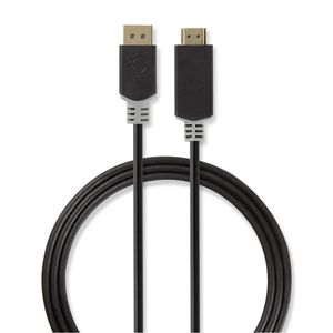 DisplayPort - HDMI-kabel | DisplayPort male - HDMI-connector | 2,0 m | Antraciet [CCBW37100AT20]