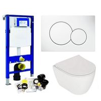 Geberit UP320 Toiletset set64 Plieger Lima met Sigma Drukplaat