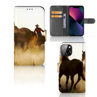 iPhone 13 Mini Telefoonhoesje met Pasjes Design Cowboy - thumbnail