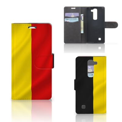 LG Magna | G4C Bookstyle Case Belgische Vlag LG Magna | G4C Bookstyle Case Belgische Vlag