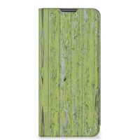 Motorola Moto G22 Book Wallet Case Green Wood - thumbnail