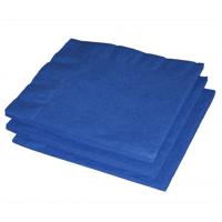 Tafel/Diner servetten - blauw - 33 x 33 cm - 20x stuks - papier - feestdecoraties