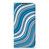 OPPO A54s | A16 | A16s Hoesje met Magneet Waves Blue