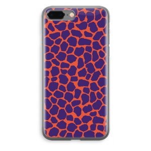 Purple Giraffe: iPhone 8 Plus Transparant Hoesje