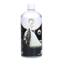 Holland Animal Care Excellent Hi Gloss Gel met pomp, glansgel met conditioner en verse lavendel, geschikt voor paarden, 1 liter