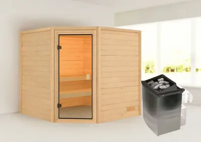 Karibu | Tilda Sauna | Kachel 9 kW Geïntegreerde Bediening