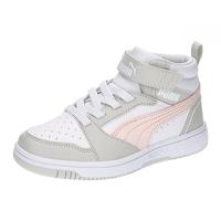 PUMA Puma Rebound V6 Mid Ac+ Ps uniseks-kind Sneaker Mid top, PUMA WHITE-FROSTY PINK-SEDATE GRAY, 33 EU