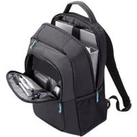 Dicota Spin Backpack 14-15.6 Laptoprugzak Geschikt voor max. (laptop): 39,6 cm (15,6) Zwart, Blauw - thumbnail