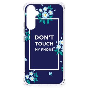 Samsung Galaxy A34 Anti Shock Case Flowers Blue DTMP