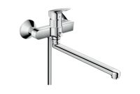 Hansgrohe Logis opbouw badmengkraan met extra lange uitloop chroom - thumbnail