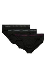 Calvin Klein lot de trois slips à bande logo - Noir - thumbnail