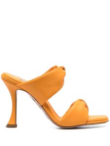 Aquazzura mules Twist 95 mm en cuir - Orange