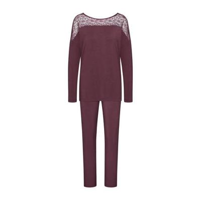 Triumph pyjama Amourette met kant donkerrood