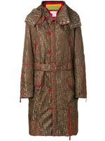 Christian Dior Pre-Owned manteau long à motif monogrammé - Marron