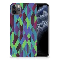 Apple iPhone 11 Pro Max TPU Hoesje Abstract Green Blue - thumbnail