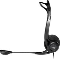 Logitech PC 960 On Ear headset Computer Kabel Stereo Zwart Ruisonderdrukking (microfoon) Volumeregeling, Microfoon uitschakelbaar (mute) - thumbnail