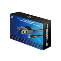 Vantec USB 3.0 naar Dual Gigabit Ethernet Netwerkadapter (CB-U320GNA), Zwart