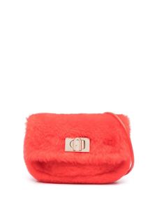 Furla sac à bandoulière en fourrure artificielle - Rouge