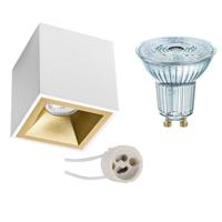 Opbouwspot Set - OSRAM Parathom PAR16 930 36D - Pragmi Cliron Pro - GU10 Fitting - Dimbaar - Opbouw Vierkant - Mat