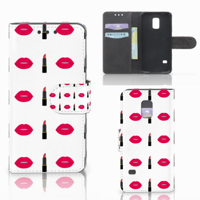 Samsung Galaxy S5 Mini Telefoon Hoesje Lipstick Kiss