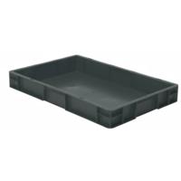 531682 Stapelbak Geschikt voor levensmiddelen (l x b x h) 600 x 400 x 75 mm Grijs 2 stuk(s)