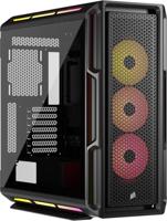 CORSAIR iCUE LINK 5000T LX RGB Mid–Tower ATX PC–behuizing – 3x Voorgeïnstalleerde LX120 RGB Ventilatoren, Geïntegreerde Aurora RGB Lichtlijsten, iCUE LINK Systeemhub Inbegrepen – Zwart