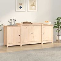 Dressoir 164x37x68 cm massief grenenhout - thumbnail