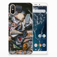 Xiaomi Mi A2 Siliconen Hoesje met foto Badges