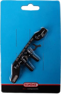 Elvedes remschijf adapter PM Is voor/achter 160/140 mm zwart