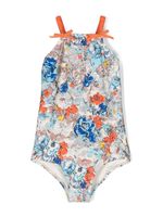 ZIMMERMANN Kids maillot de bain à fleurs - Bleu