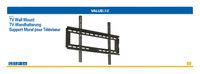 Valueline VLM-LF10 tv-bevestiging 165,1 cm (65") Zwart - thumbnail