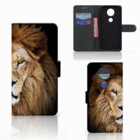 Motorola Moto E5 Plus Telefoonhoesje met Pasjes Leeuw