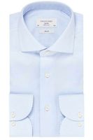 Profuomo Sky Blue Travel Slim Fit Overhemd lichtblauw, Effen