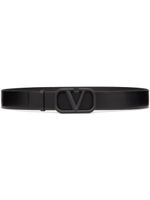 Valentino Garavani ceinture VLogo Signature en cuir - Noir - thumbnail