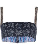 ETRO brassière à motif en jacquard - Bleu - thumbnail