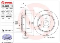 Remschijf BREMBO, Remschijftype: Binnen geventileerd, u.a. für Infiniti, Nissan