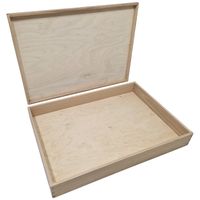 Houten speelbak met deksel