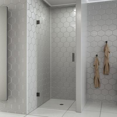 Saniclear Modern Iron profielloze douchedeur 70x200 verouderd ijzer - gunmetal Saniclear Modern Iron profielloze douchedeur 70x200 verouderd ijzer - gunmetal