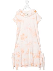 Little Bambah robe-sweat à imprimé tie dye - Orange